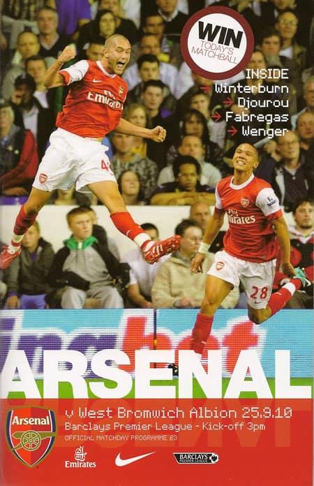 Arsenal FC v West Bromwich Albion FC 